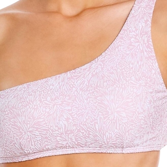 ANDIE NWT The Wynwood one shoulder bikini top in Bloom-Rose Size M - Picture 4 of 4